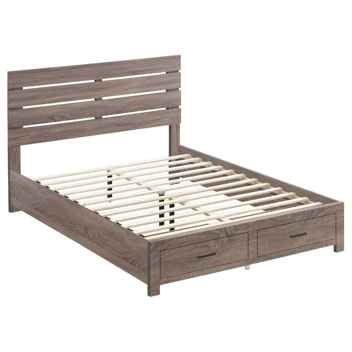 Brantford Queen Storage Bed Barrel Oak from Coaster - Luna Furniture