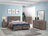 Brantford Queen Storage Bed Barrel Oak from Coaster - Luna Furniture