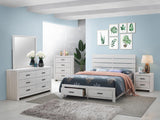 Brantford Queen Storage Bed Coastal White from Coaster - Luna Furniture