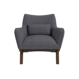 Brayden Mid Century Modern Sea Side Grey Linen Armchair - AFC00104 - Luna Furniture