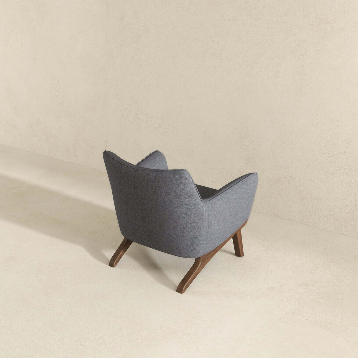 Brayden Mid Century Modern Sea Side Grey Linen Armchair - AFC00104 - Luna Furniture