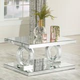 Breena Mirror Rectangular Coffee Table from Coaster - Luna Furniture