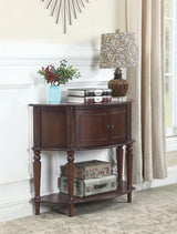 Brenda Brown Console Table with Curved Front from Coaster - Luna Furniture