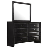 Briana Rectangular 8-drawer Dresser with Mirror Black from Coaster - Luna Furniture