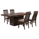 Briarwood 5-piece Rectangular Dining Set with Removable Extension Leaf Mango Oak - 182991-S5 - Luna Furniture