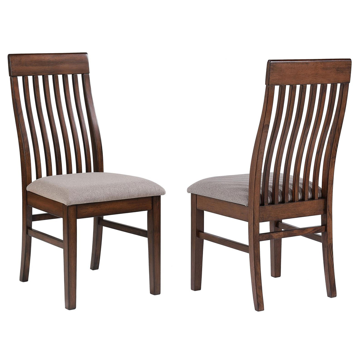 Briarwood Slat Back Dining Side Chair Mango Oak and Brown (Set of 2) from Coaster - Luna Furniture