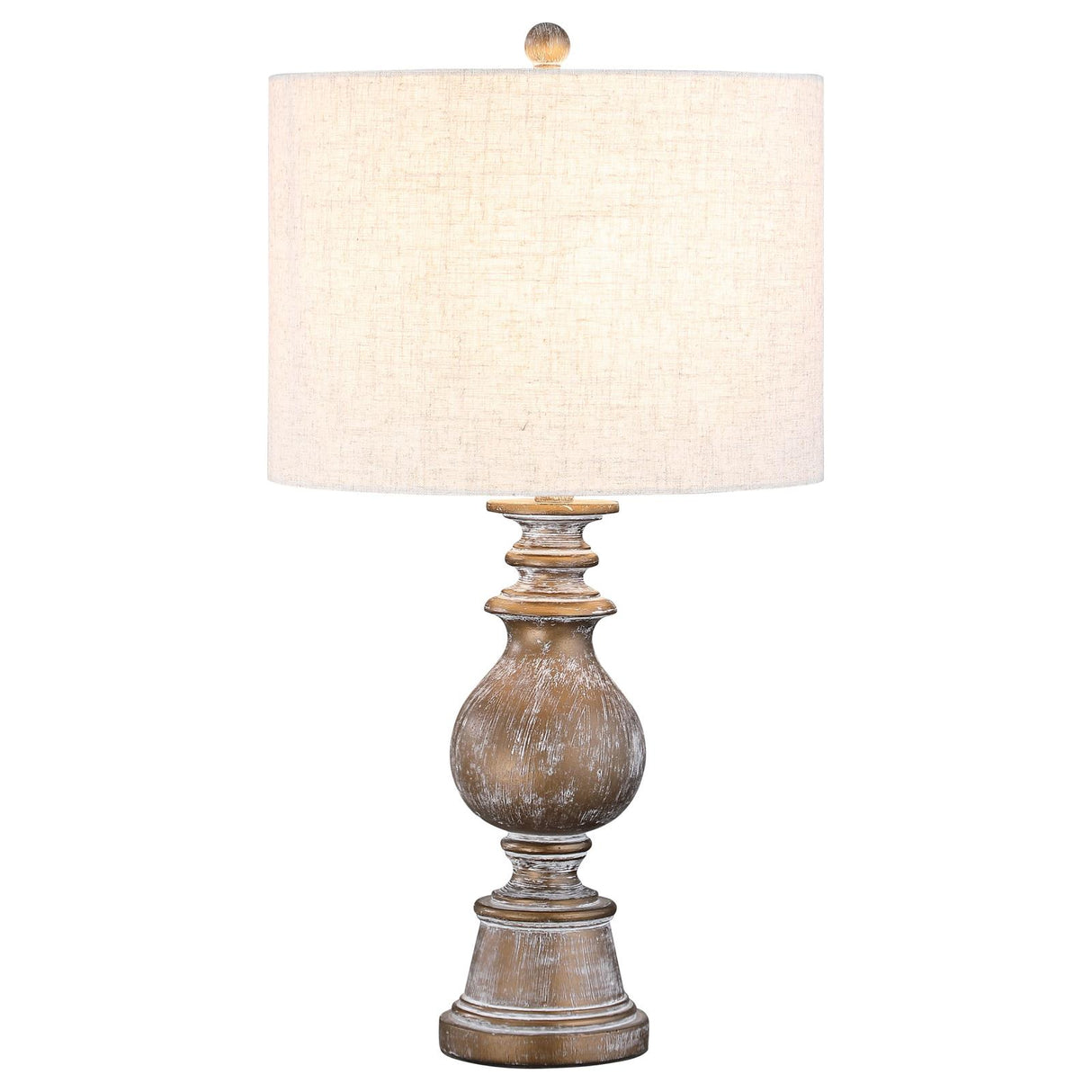 Brie Drum Shade Table Lamp Oatmeal/Antique Gold from Coaster - Luna Furniture