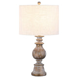 Brie Drum Shade Table Lamp Oatmeal/Antique Gold from Coaster - Luna Furniture