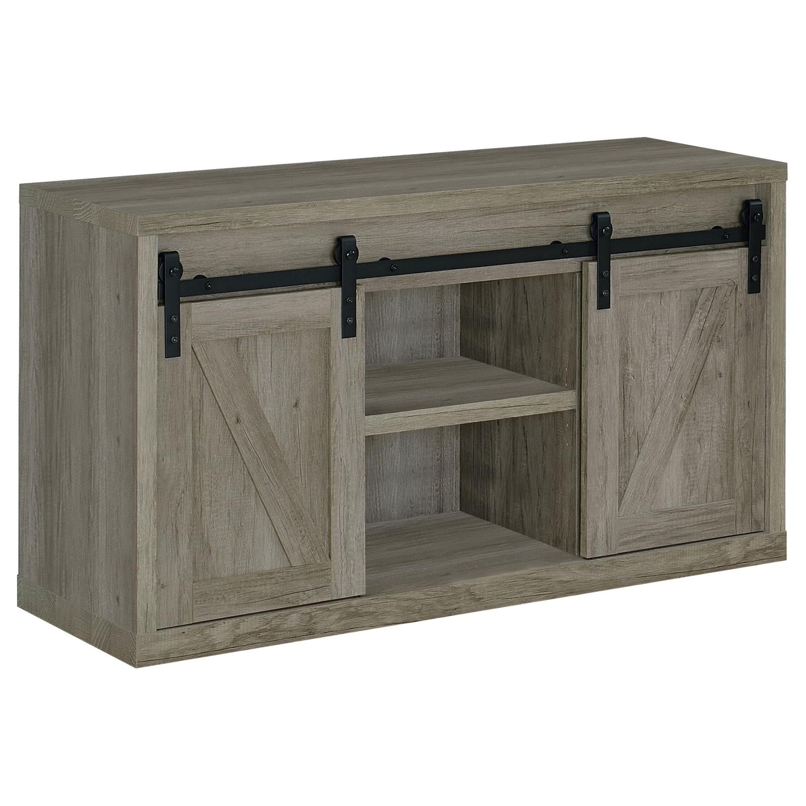 Sliding Shelf Media Cabinet 