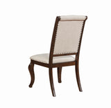 Brockway Cove Cream/Antique Java Tufted Dining Chairs, Set of 2 from Coaster - Luna Furniture