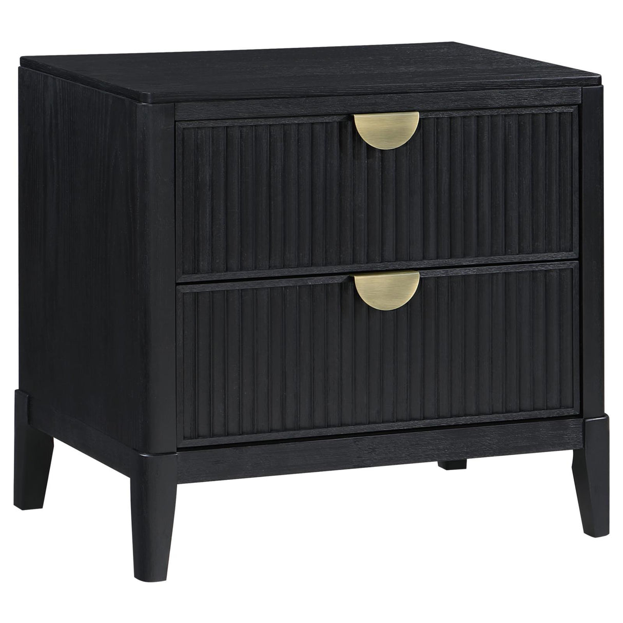 Brookmead 2-Drawer Nightstand Black from Coaster - Luna Furniture