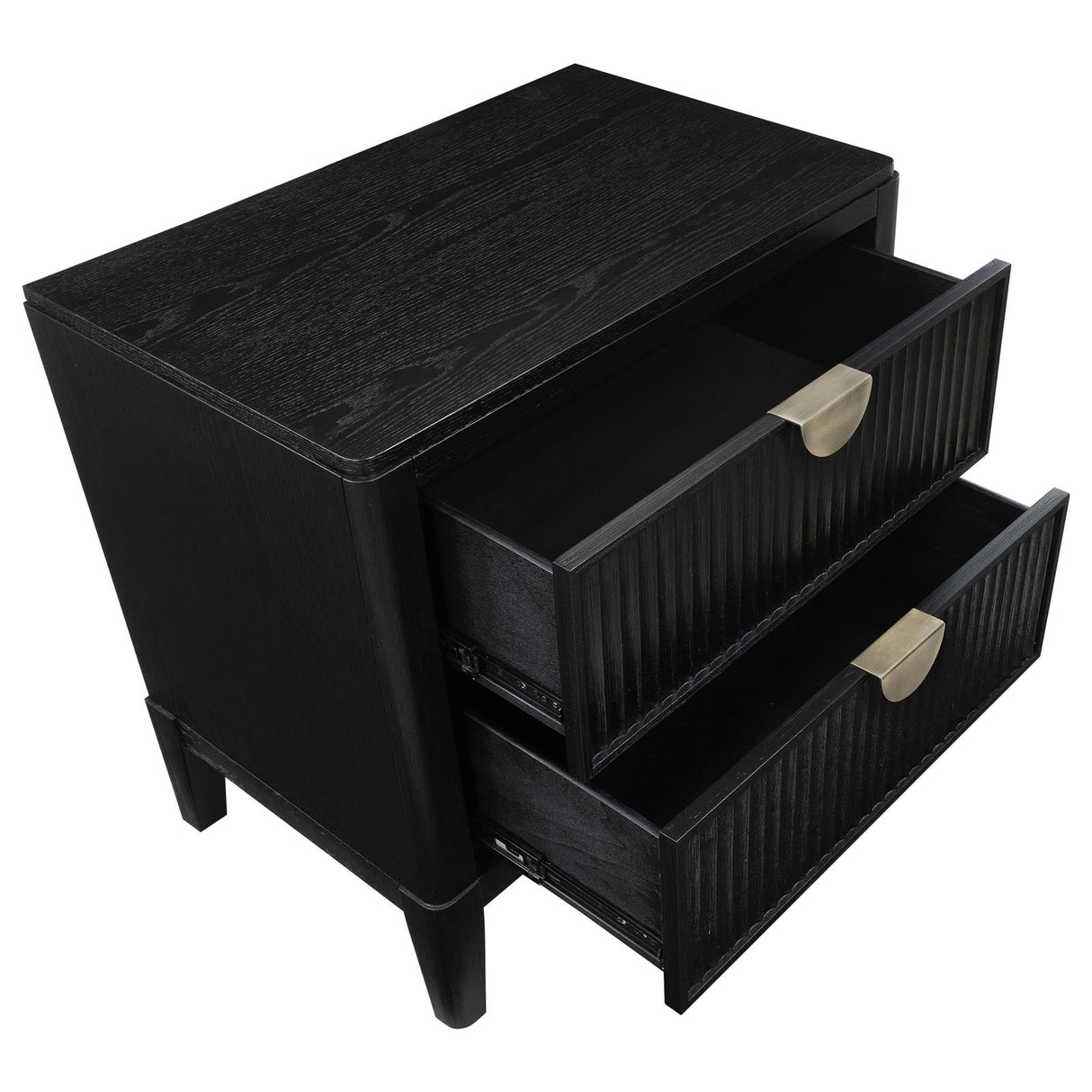 Brookmead 2-Drawer Nightstand Black from Coaster - Luna Furniture