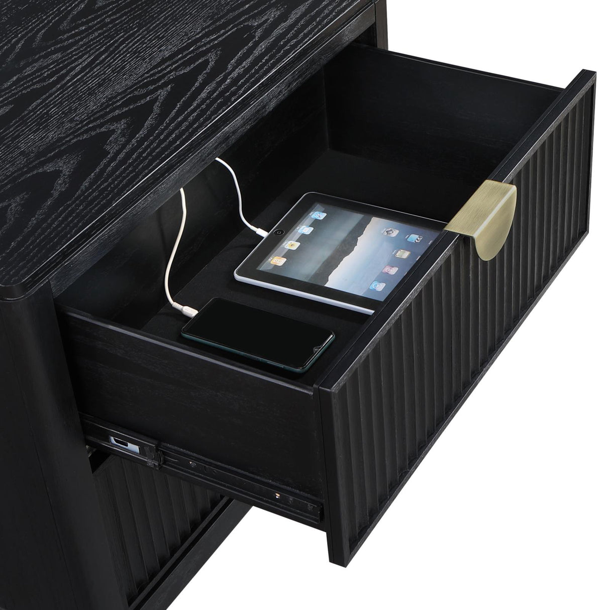 Brookmead 2-Drawer Nightstand Black from Coaster - Luna Furniture