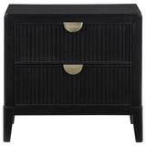 Brookmead 2-Drawer Nightstand Black from Coaster - Luna Furniture