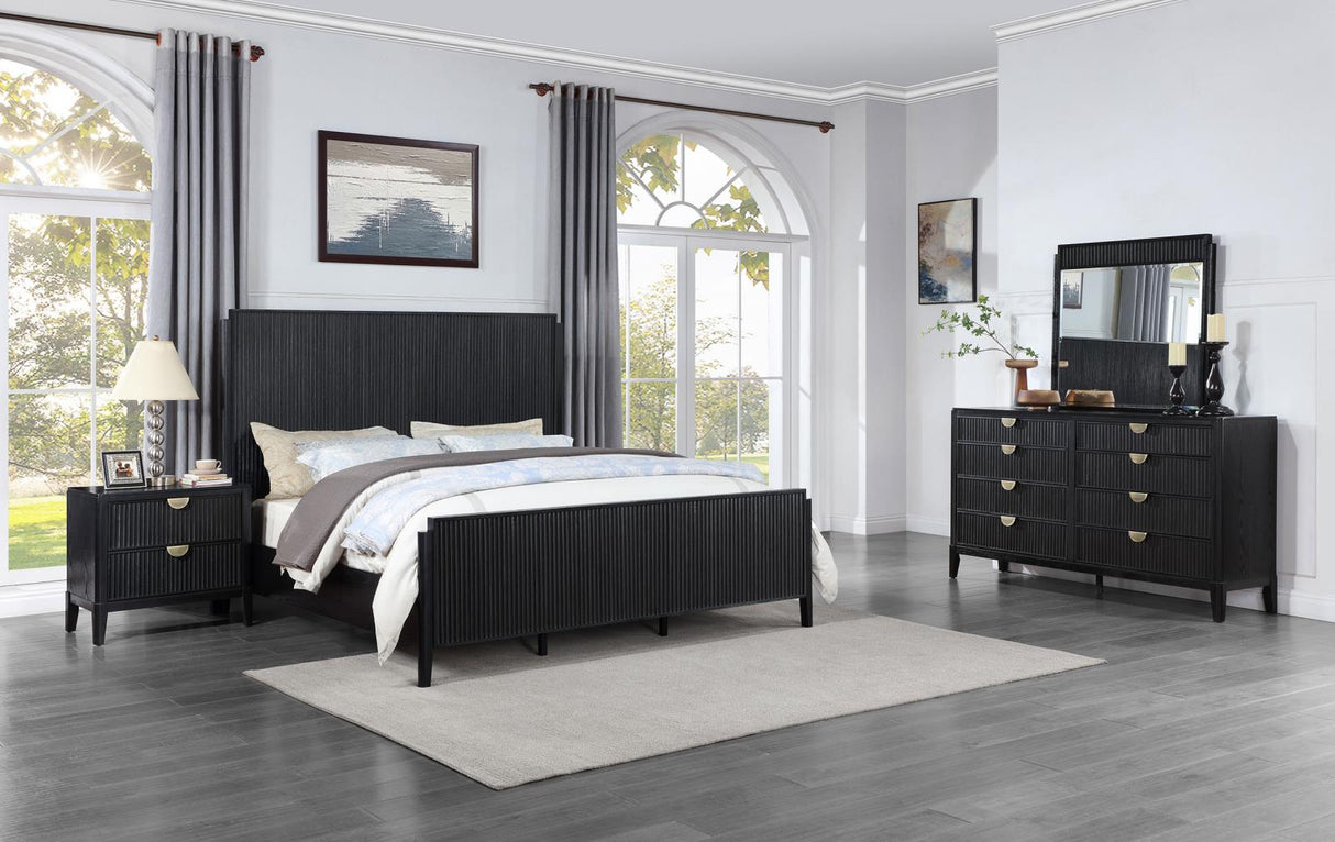 Brookmead Black 4-Piece Eastern King Bedroom Set from Coaster - Luna Furniture