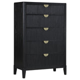 Brookmead 5-drawer Bedroom Chest Black from Coaster - Luna Furniture