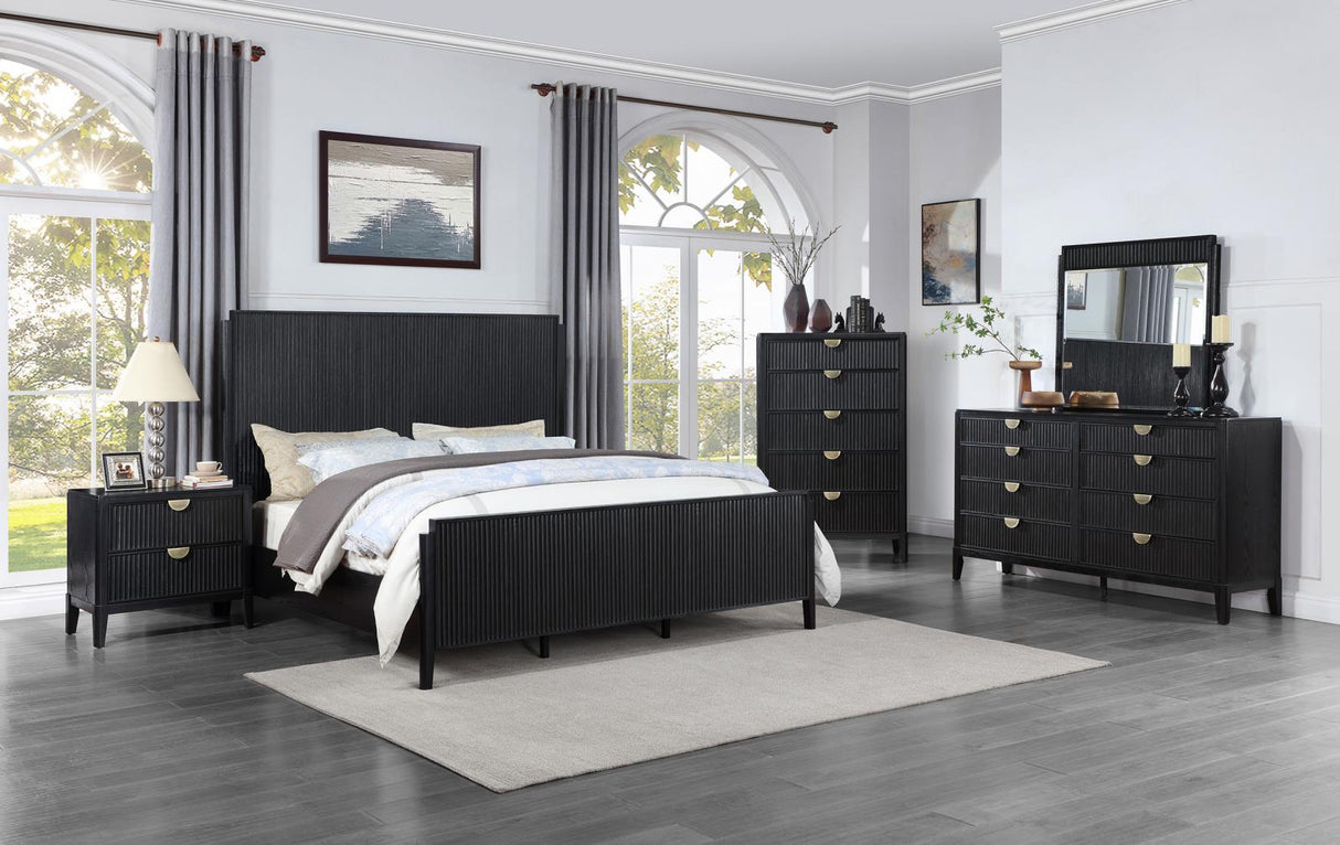 Brookmead 5-drawer Bedroom Chest Black from Coaster - Luna Furniture