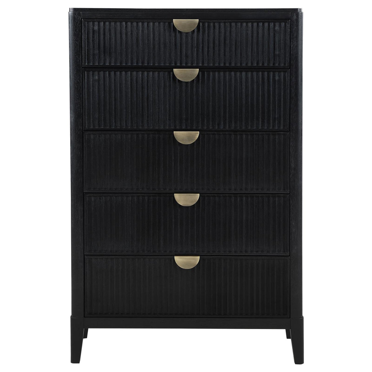 Brookmead 5-drawer Bedroom Chest Black from Coaster - Luna Furniture