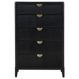 Brookmead 5-drawer Bedroom Chest Black from Coaster - Luna Furniture