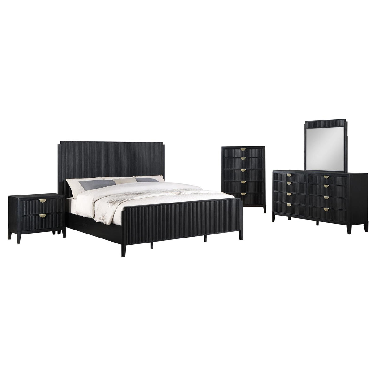 Brookmead Black 5-Piece California King Bedroom Set from Coaster - Luna Furniture