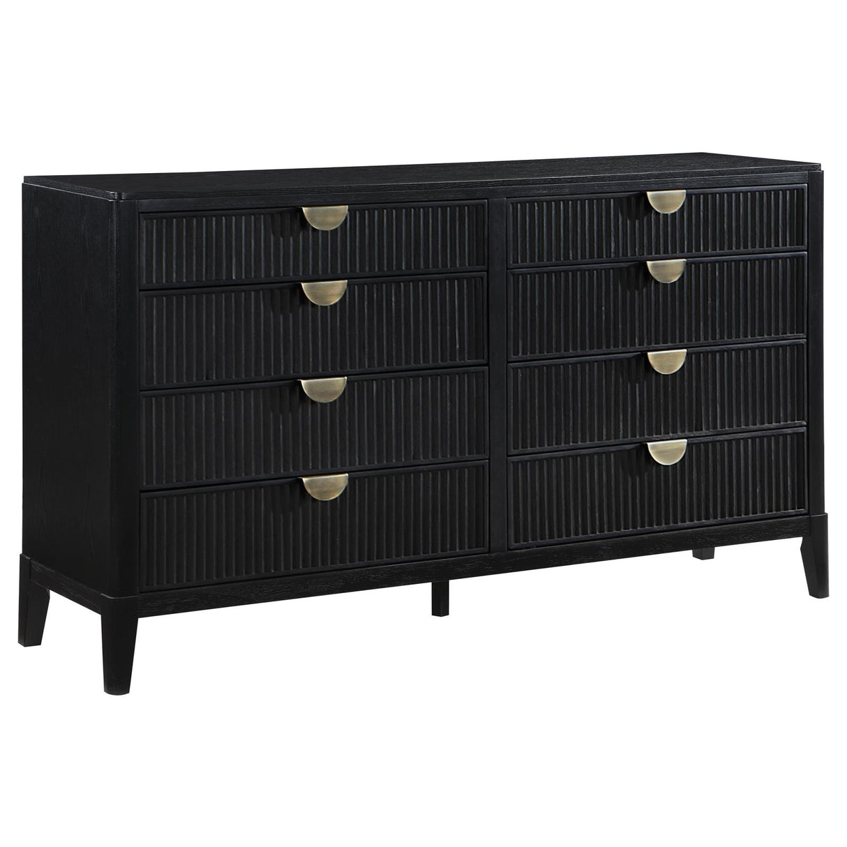 Brookmead 8-drawer Bedroom Dresser Black from Coaster - Luna Furniture