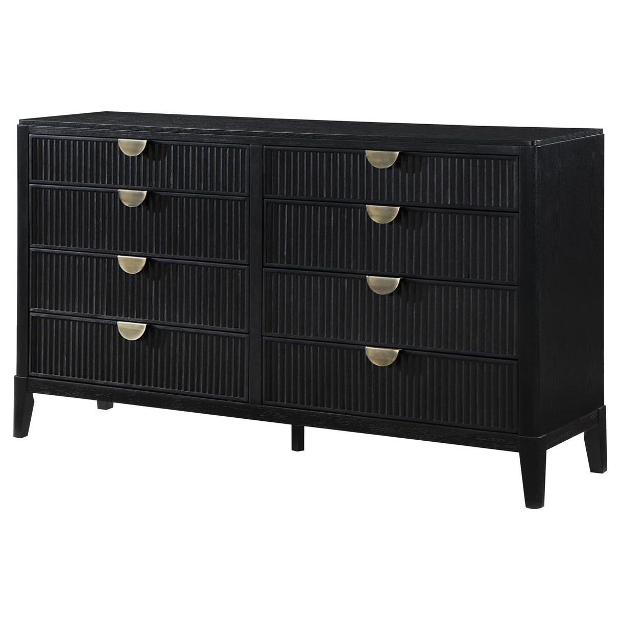 Brookmead 8-drawer Bedroom Dresser Black from Coaster - Luna Furniture