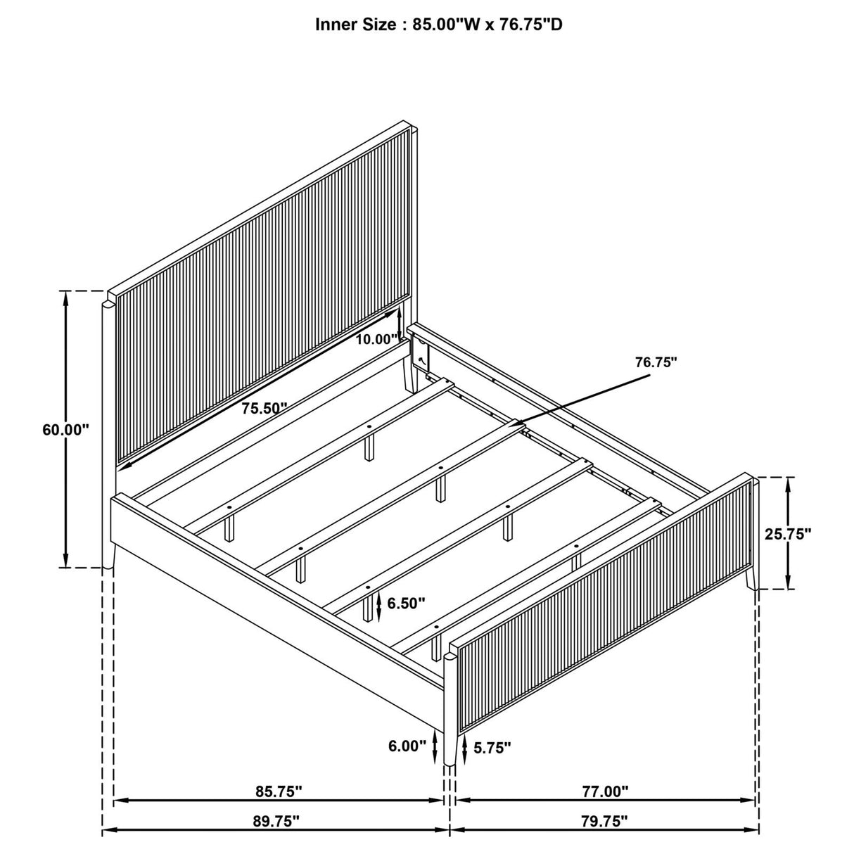 Brookmead California King Bed Black from Coaster - Luna Furniture