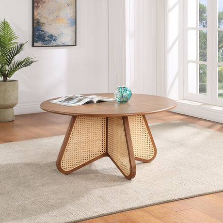 Brown Butterfly Coffee Table from Meridian - Luna Furniture