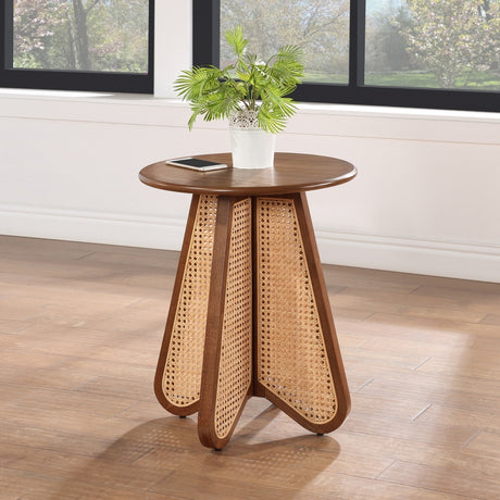 Brown Butterfly End Table from Meridian - Luna Furniture