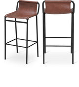 Dax Brown Faux Leather Counter Stool from Meridian - Luna Furniture