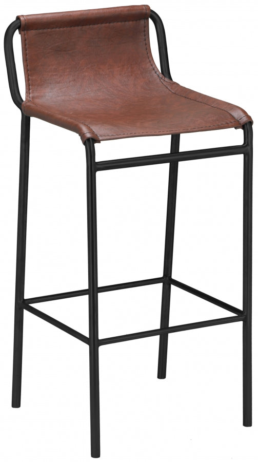 Dax Brown Faux Leather Counter Stool from Meridian - Luna Furniture