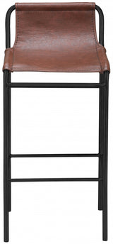 Dax Brown Faux Leather Counter Stool from Meridian - Luna Furniture