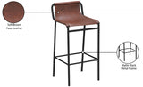 Dax Brown Faux Leather Counter Stool from Meridian - Luna Furniture