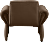 Brown Fleurette Velvet Accent Chair from Meridian - Luna Furniture