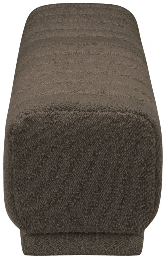 Heathrow Brown Ottoman | Bench from Meridian - Luna Furniture