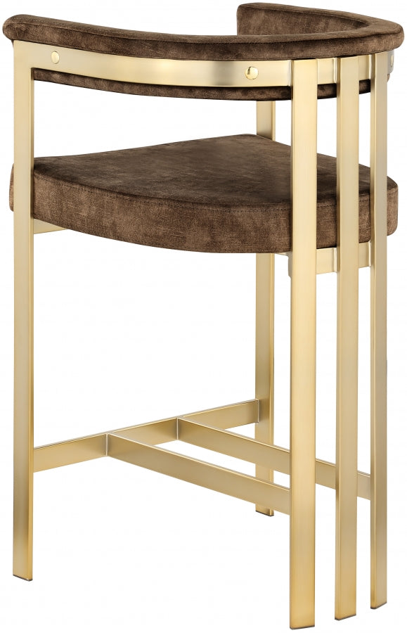 Marcello Brown Counter Stool from Meridian - Luna Furniture