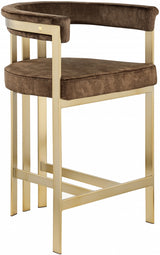 Marcello Brown Counter Stool from Meridian - Luna Furniture