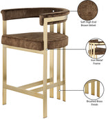 Marcello Brown Counter Stool from Meridian - Luna Furniture