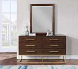 Maxine Brown Mirror from Meridian - Luna Furniture