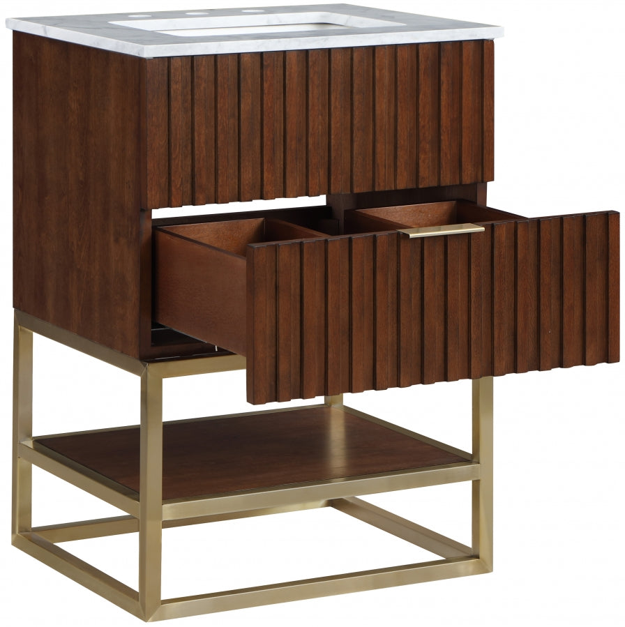 Monad Brown 24" Bathroom Vanity from Meridian - Luna Furniture