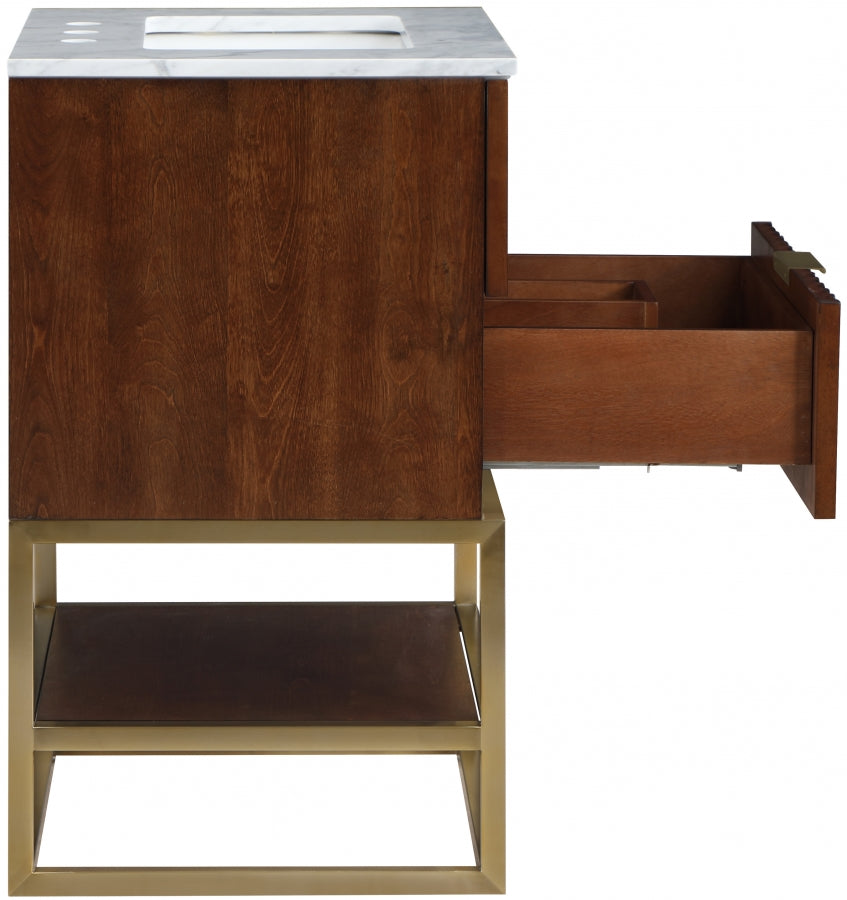 Monad Brown 24" Bathroom Vanity from Meridian - Luna Furniture