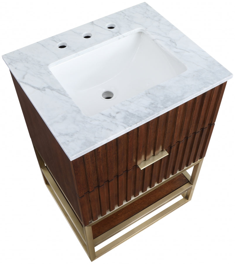 Monad Brown 24" Bathroom Vanity from Meridian - Luna Furniture