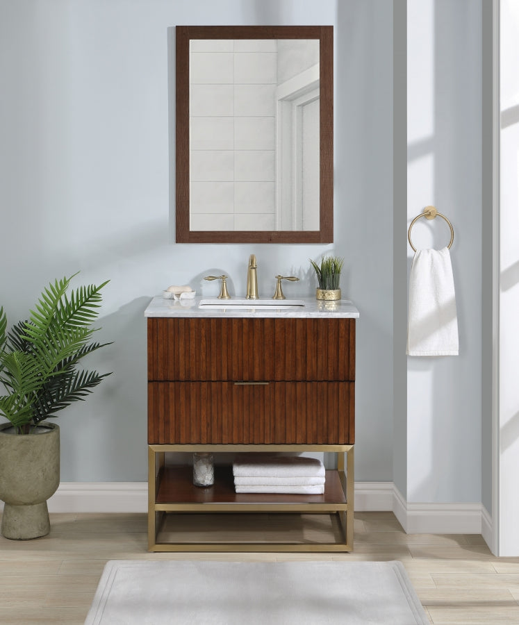 Monad Brown 30" Bathroom Vanity from Meridian - Luna Furniture