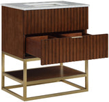 Monad Brown 30" Bathroom Vanity from Meridian - Luna Furniture