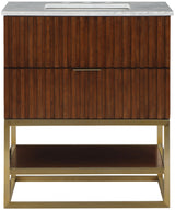 Monad Brown 30" Bathroom Vanity from Meridian - Luna Furniture