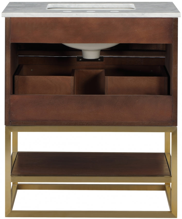 Monad Brown 30" Bathroom Vanity from Meridian - Luna Furniture