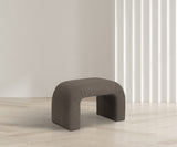 Niagara Brown Boucle Fabric Bench from Meridian - Luna Furniture