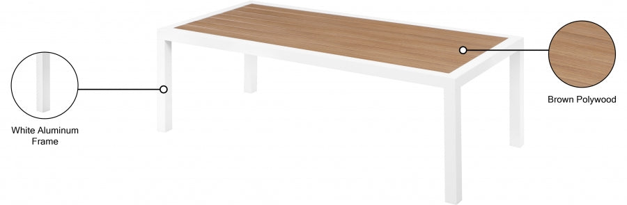 Nizuc Brown Coffee Table from Meridian - Luna Furniture