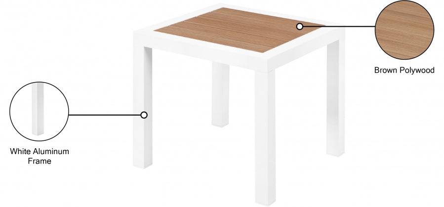 Nizuc Brown End Table from Meridian - Luna Furniture