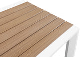 Nizuc Brown Outdoor Patio Aluminum Bar Table from Meridian - Luna Furniture